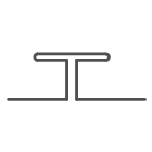 Lisene 2-teilig